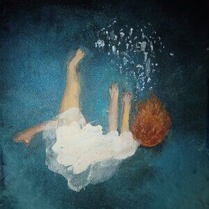 Drowning/Falling Painting| Hand painted 🫂